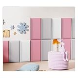 DGAMHF Pannelli da parete 3D anti-collisione, per bambini, protezione da parete per comodino, per cameretta dei bambini, autoadesivi, in poliuretano, impermeabili, confezione morbida, colore: rosa, 20