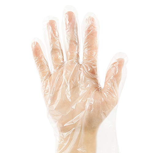 100/500pcs Transparent Plastic Once Pvp Transparent Gloves, Cleaning Protective Gloves, Food Safety Gloves, Durable, High Elasticity one size 100 pcs