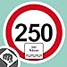 Tempolimit bei Nässe 250 kmh Aufkleber Decal Sticker Dub OEM NEU