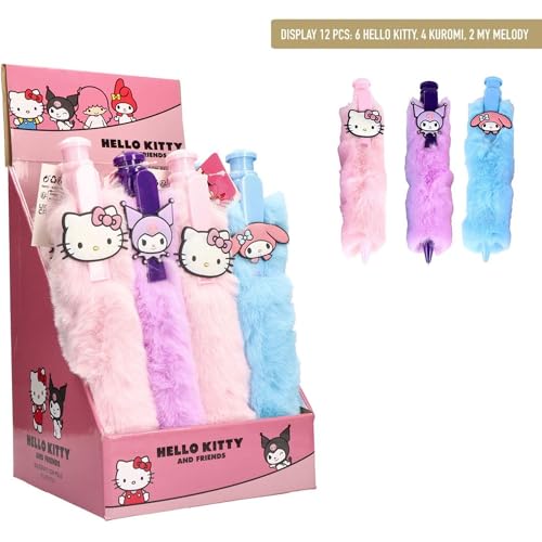 Cerdá Life'S Little Moments Ciao Kitty Kuromi - Penna A Sfera A Forma Di Kawaii, Ideale Per Scuole, Collezionisti E Amanti Dell'Universo Sanrio, Hello