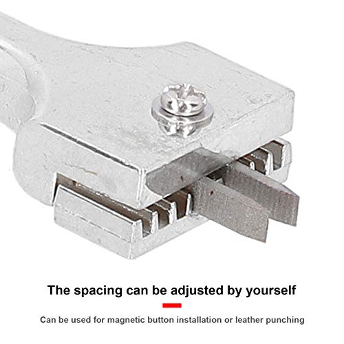 Perfurador de garfo, ferramenta de instalação de botão magnético de design ergonômico Peso leve com