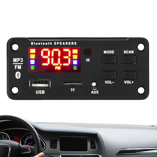 Tabla de decodificación MP3 con amplificador, 12 V, disco de decodificación MP3 para coche, módulo de decodificación remota de 12 V, mando a distancia 5.0, receptor inalámbrico, función de grabación