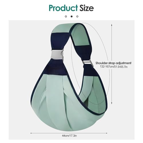 Tragetuch Baby, Babytrage für Neugeborene ab Geburt Leicht Verstellbare Hüfttrage, On the Go Multifunktionale, Babys von 0 bis 36 Monaten, Kleinkinder bis 15kg – Bild 7