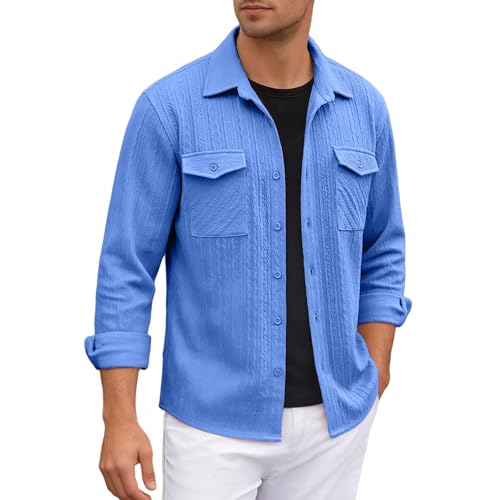 Chemise décontractée homme respirante en tissu ultra confortable