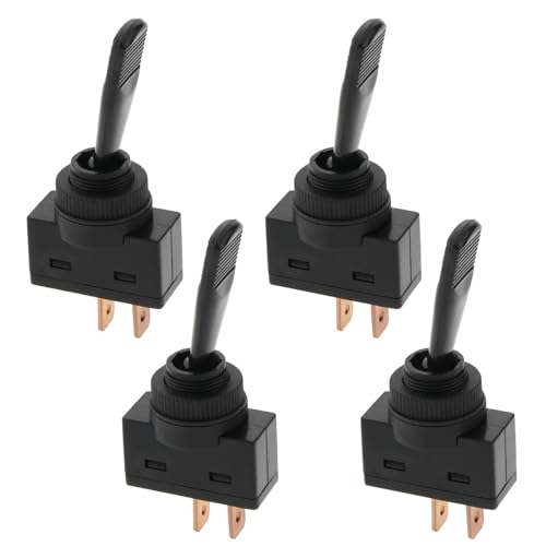 The Lord of the Tools 4 Uds ASW-13D Interruptor de Encendido de Palanca de 2 Pines Interruptor de Palanca de Bloqueo Automático de 2 Posiciones para Interruptor de Luz de Tablero de Coche