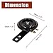 uxcell 2pcs Universal Motorcycle Electric Horns Loudspeaker 6V 85db Waterproof Round Loud Horn Speakers
