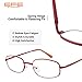 EFE Lightweight Reading Glasses Readers for Men Women 2.0 Thin Wire Metal Frame Spring Hinge Eyeglasses 4 Pack (Mixcolor, 2.0)
