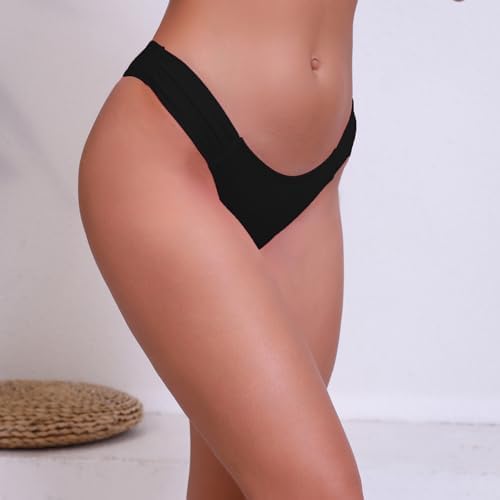 Halcurt Women's Mid Waisted Bikini Swimsuit Bottoms Full Coverage Swim Bottoms - Image 5