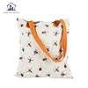 Home-Kitchen-Pets Reusable Canvas Tote Bag – Washable, Durable Shopping Bag for Groceries, Travel & Everyday Use – Large Capacity Lightweight Tote (Bumble Bees) #3