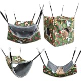 para Animales Pequeños | 4 Piezas Hamaca de Túnel Transpirable para Hurones - Casita Desmontable para Mascotas Pequeñas,Accesorios Jaula Ardillas Hurones Chinchillas