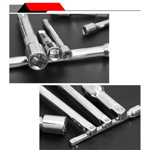 Extensiones de llave de carraca flexibles para aflojar tornillos en espacios estrechos 5