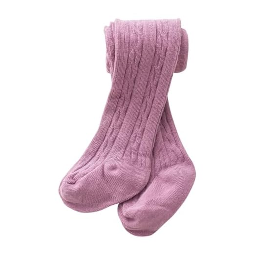 2t Long Girl Pants Toddler Kids Baby Girls Cotton Solid Warm Leggings Pantyhose Stretchy Basic Full Length Pants Socks Pantihose for Winter Medium Size Clothes (Purple, 2-4 Years)