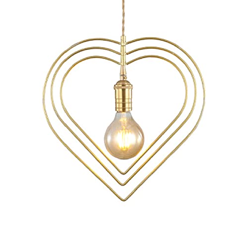 Plafonnier vintage créatif en coeur pour une ambiance intime