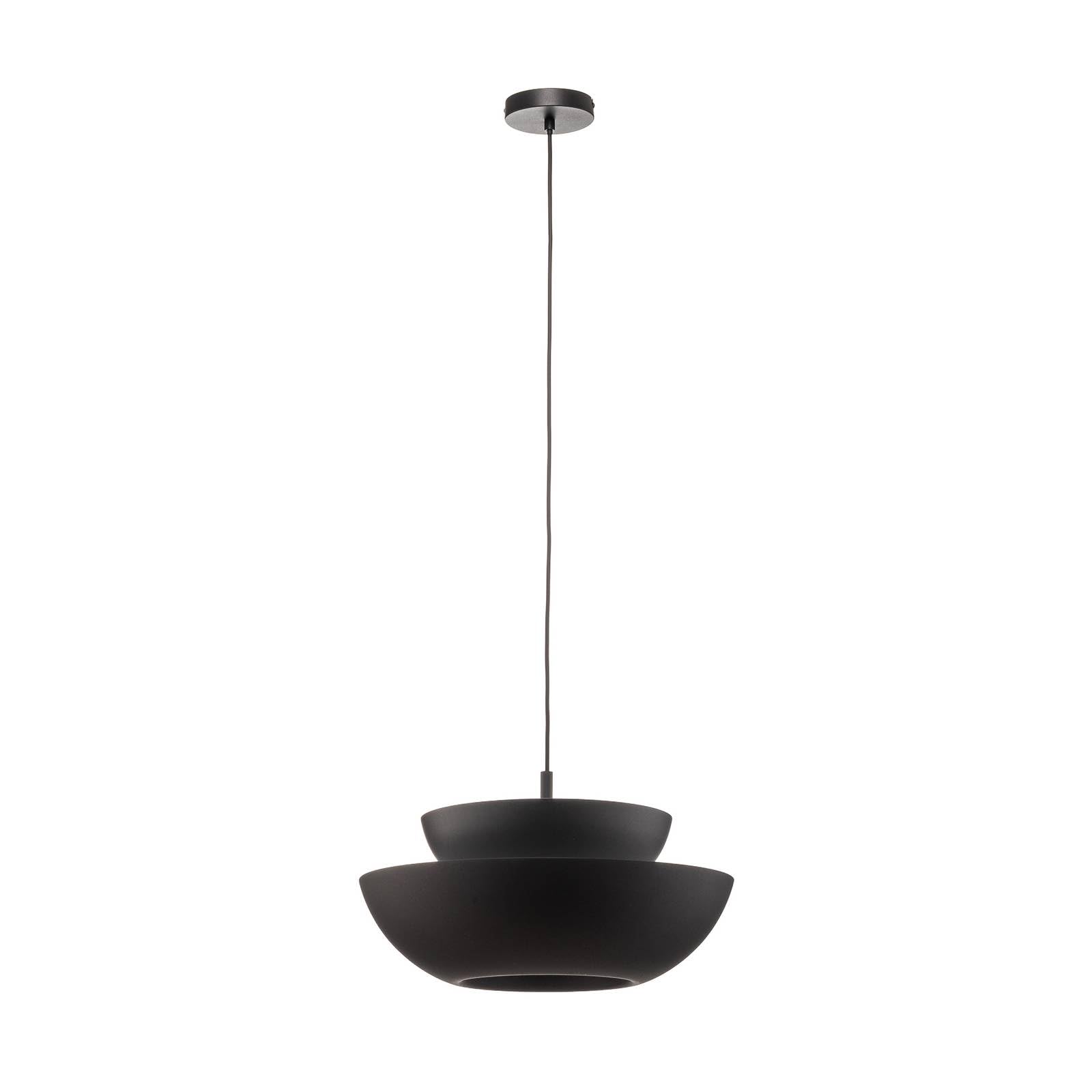 Lucande Kellina Pendant Light, Ø 48 Cm, Black, Metal