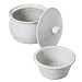 Norpro 3 Piece Stoneware Stay Cool Warm Dip Server Set