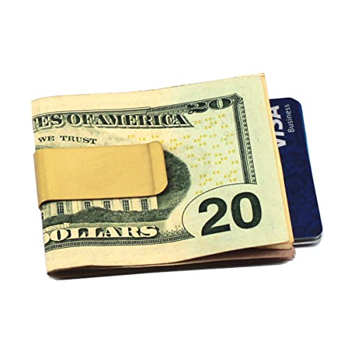 Metal Brass Money Cash Clip Slim Credit Card Holder Banknote Wallet for Man Women Lightweight Pocket Money Clips 2 Pack4