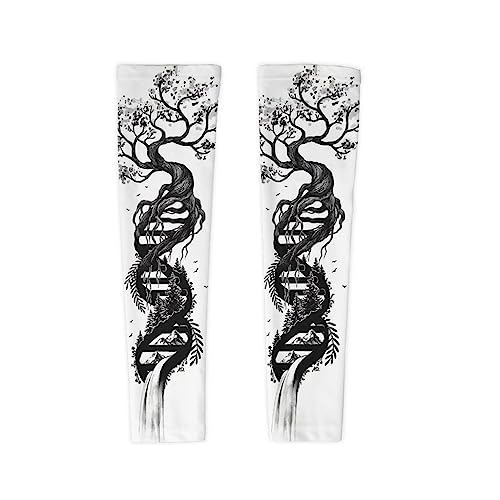 Manchons de bras viking anti-UV pour sport et tatouage homme et femme
