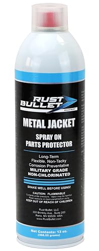 Rust Bullet Metal Jacket - Clear Amber - 13 Oz - Flexible, Removable Film Protection for Metal, Seal Machinery, Equipment, Tools & Parts Against Corrosion