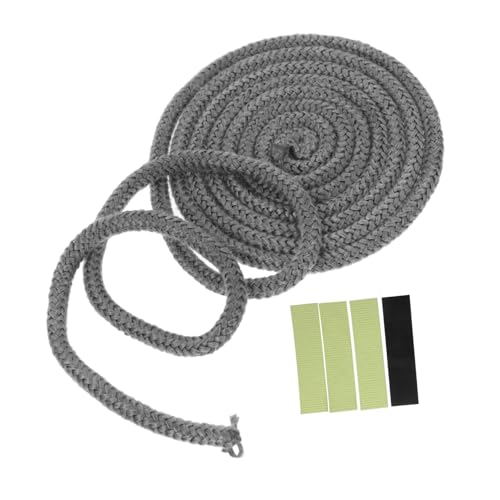 Uonlytech 耐高温ファイバーグラス薪ストーブシーリングロープ ガスケットロープ 燃木暖炉ドア用 高耐熱密封コード カット可能 工業用ボイラ