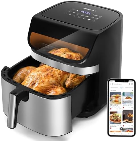 Aigostar Freidora de Aire 8.8L 2200W, Doble Resistencia, 12 Progr...