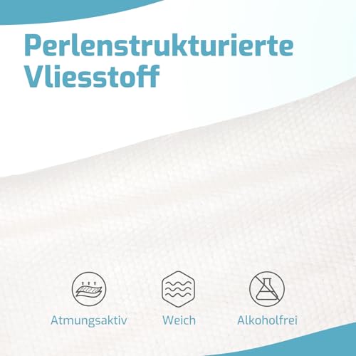 SUNKISS Trustplus Feuchttücher für Erwachsene, Extra Dick 20x30 cm Körperreinigungstücher mit Aloe für ältere Inkontinenz & Reinigung, Parfüm, 200 Stück (4 Packungen mit 50)