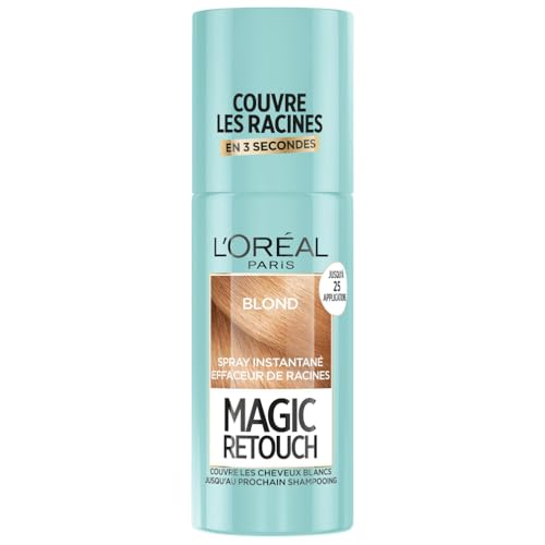 L’ORÉAL PARIS - Spray Instantané Correcteur de Racines & Cheveux Blancs - Hommes & Femmes - Magic Retouch - Blond - 75 ml
