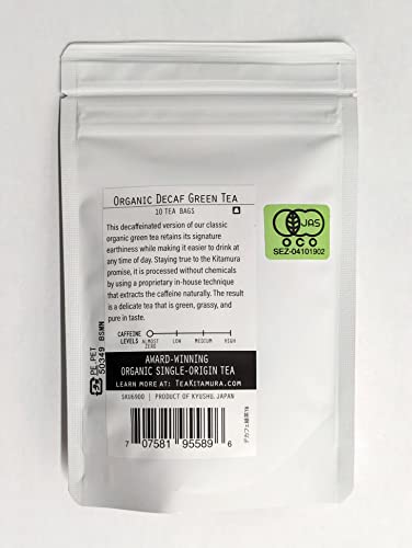 Té verde descafeinado orgánico 10 saquitos miniatura 2