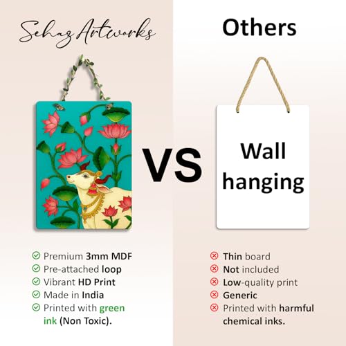 Image of Sehaz Artworks Home Decoration Items for Living Room | Wall Decor Items for Living Room | Pooja Room Decorations Items | Decorative Items for Living Rooms | Wall Hanging Decoration