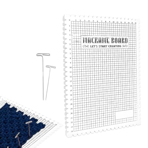 Tabla de y Agujas – Tabla de diseño de Pulsera, Agujas en Forma de T, Kit de Tejido de Pulsera | Pizarra de Proyecto de Pulsera de Reutilizable para Manualidades, Plantilla Ajustable