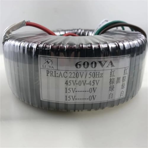 Transformateur toroïdal 600W pour système audio salon double sortie 45V 15V