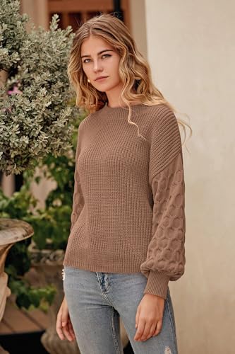 Prettygarden Women'S Crewneck Long Sleeve Sweater 2024 Fall Fashion Slouchy Knitted Pullover Top thumb #7