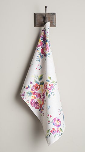 Maison d' Hermine Kitchen Towels Set of 3 100% Cotton 70 CM x 50 CM Reusable Cloth Tea Dish Towels Absorbent with Hanging Loop for Kitchen Dining Gifts for Mothers Day (Flower In The Field) - Image 3
