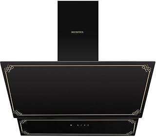 KUMTEL DA6-835 Siyah Rustik Cam Davlumbaz