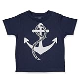 Custom Toddler T-Shirt Anchor Sailing Captain Nautical Cotton Boy & Girl Clothes Funny Graphic Tee...