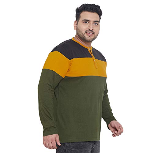 Image of Bigbanana Plus Size Men's Henley T-Shirt