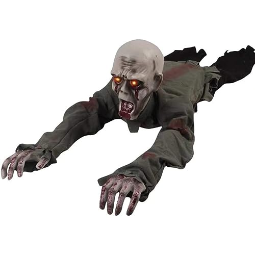 Zombie, Toy Eioflia Animatronics de Halloween, Decoraciones de Halloween Aterrador Halloween rastreando Fantasma electrónica Espeluznante Zombie Sangriento Fantasma con...
