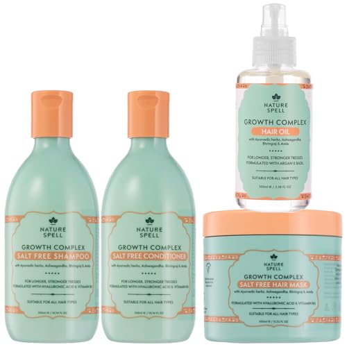 Nature Spell Growth Complex Haircare Set Vegan Pack of 4