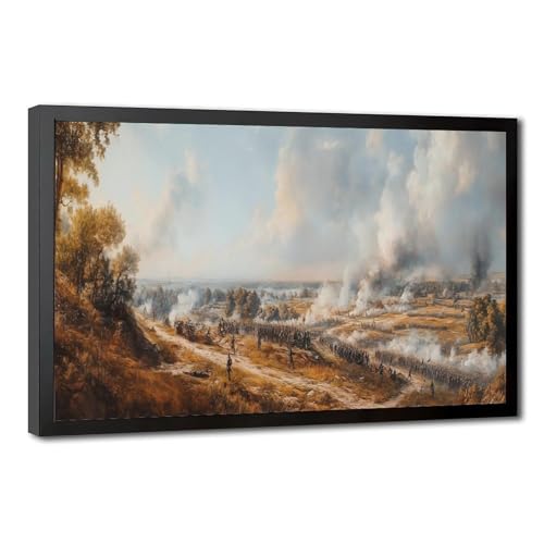 Toile Bataille de Gettysburg : sublimez un mur vide avec cette décoration de salon 40x61 cm