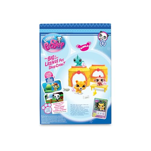 Littlest Pet Shop - Pack Tiki Jungle - 3 Tiere und Zubehör - Offizielle Lizenz - Süßes Tierfiguren-Spielset - Miniaturtierfiguren… – Ansicht 3