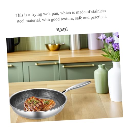 Wok de Acero Inoxidable con Diseño de Panal 26 cm miniatura 3