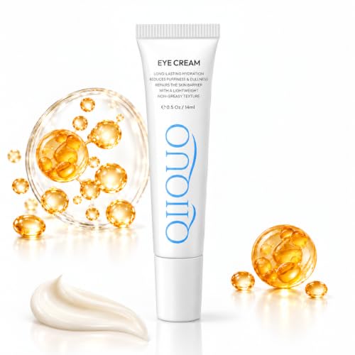 Contorno de Ojos con Retinol, Péptidos y Cafeína, 4% Niacinamida y 3 Ceramidas para Ojeras, Bolsas, Líneas de Expresión y Arrugas, Hidratante para Piel Sensible, Sin Perfume, Textura Ligera