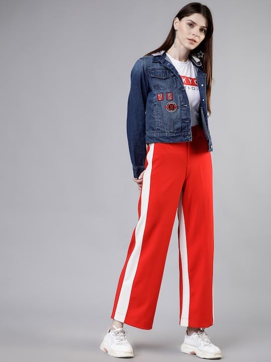 Women Blue Solid Jacket | Denim Hooded Jacket2