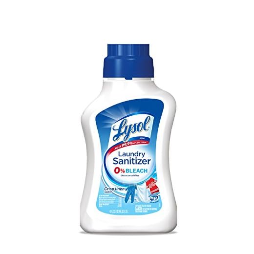 Lysol Laundry Sanitizer Additive, Sanitizing Liquid For Clothes And Linens, Eliminates Odor Causing Bacteria, Crisp Linen, 41oz