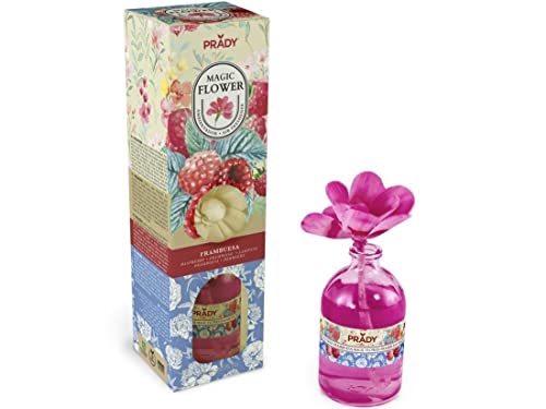 Prady - Magic Flower Désodorisant Framboise - 100 ML - Parfum fruité de framboise pour une ambiance vive et rafraîchissante.