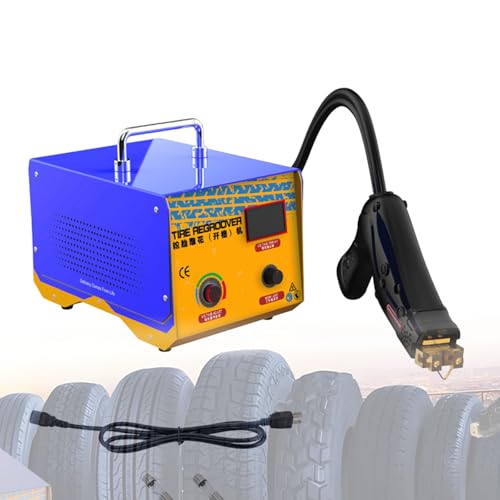 Lissontine Machine a Pneu Rechapage De Pneus, Remise à Neuf De Vieux Pneus, Rainureuse pour Pneus en Caoutchouc 1000 W à Température Réglable, avec 20...