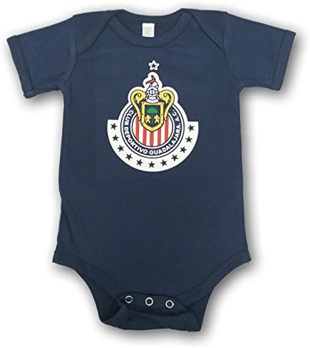 Chivas de Guadalajara Baby Bodysuit Mameluco Jumpsuit (6-12 Months, Navy)