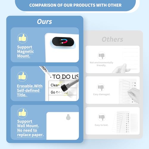 4 Pcs Chore Chart for Kids Multiple Kids Dry Erase Board for Fridge, Magnetic Visual Schedule, My Chores Slider Chart Plastic to Do List ADHD Tools, Sliding Routine Chart, Daily Checklist - Image 4