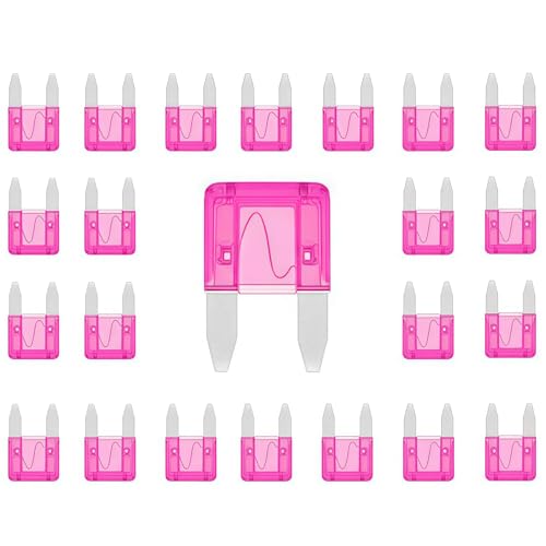 Kodobo 100 Pack Auto Fuses 3 AMP APM/ATM 32V Mini Blade Style Fuses 35A Short Circuit Protection Car...