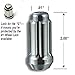 Gorilla Automotive 26641SD 14mm x 1.50 Thread Size Chrome Finish Small Diameter Duplex Wheel Lock, (Set of 4)