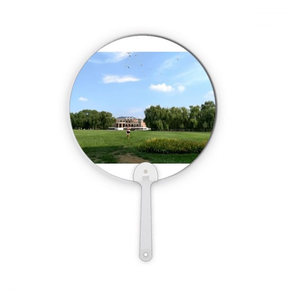 Éventail rond plastique décoration Green Park un cadeau original pour créateurs